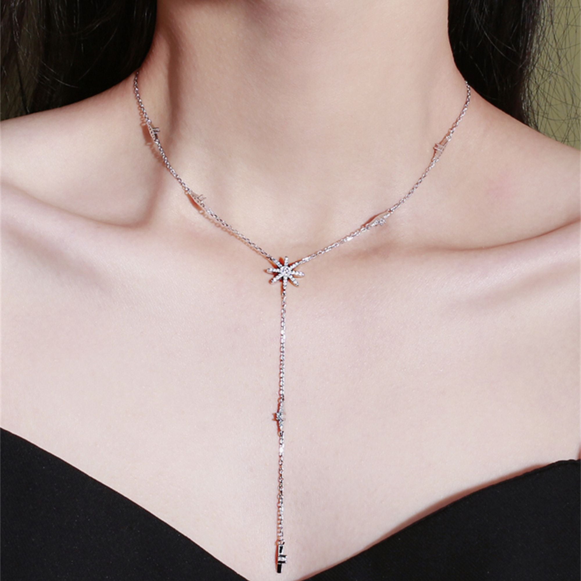 Chevron Lariat Necklace – Peggy Li Creations